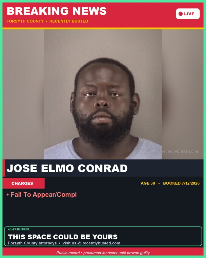 Booking photo of JOSE ELMO CONRAD