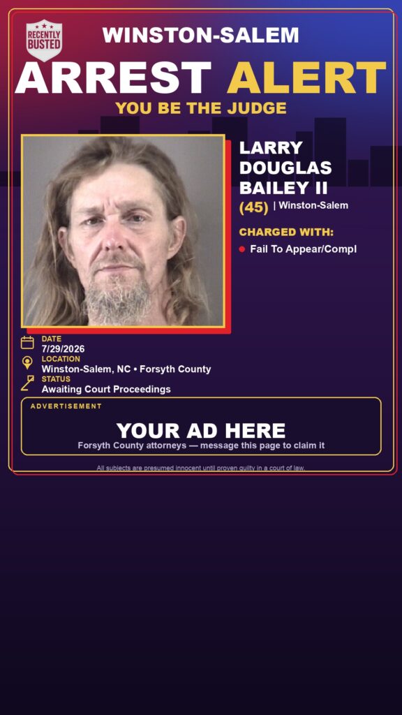 Arrest report - LARRY DOUGLAS BAILEY II