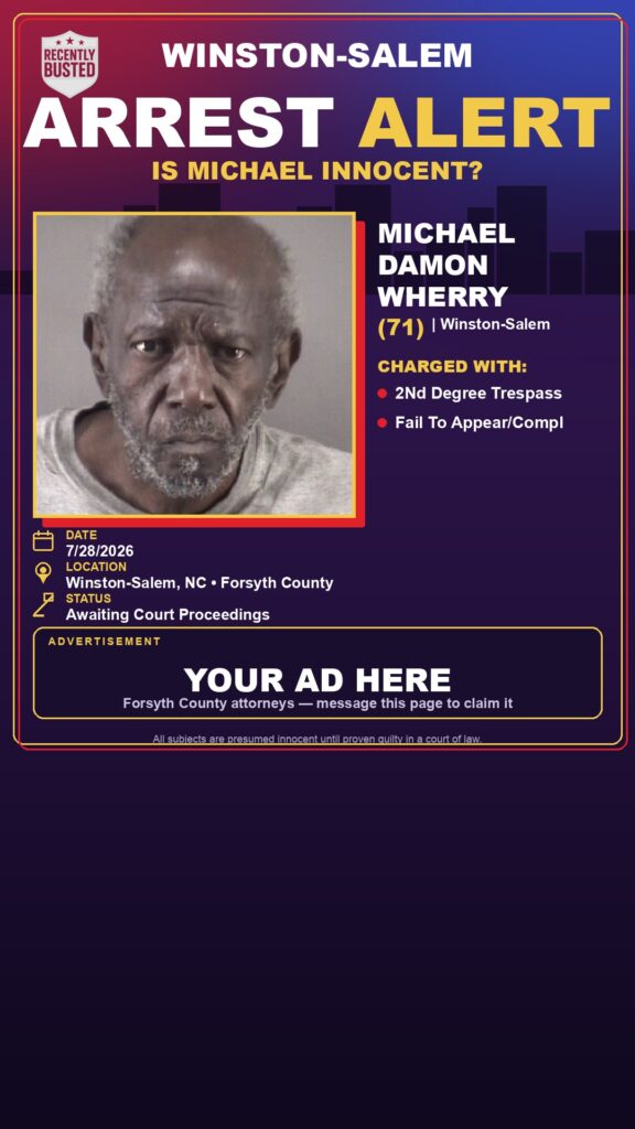 Booking photo of MICHAEL DAMON WHERRY