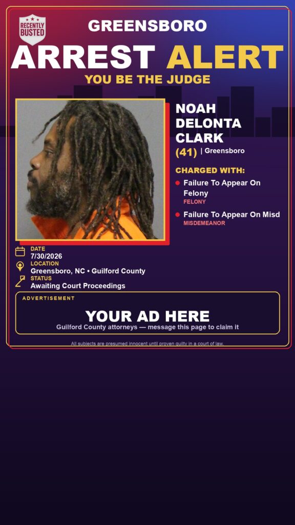 Arrest report - NOAH DELONTA CLARK