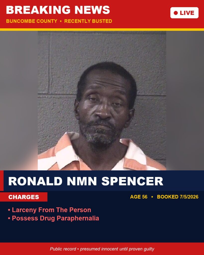 Booking photo of RONALD NMN SPENCER