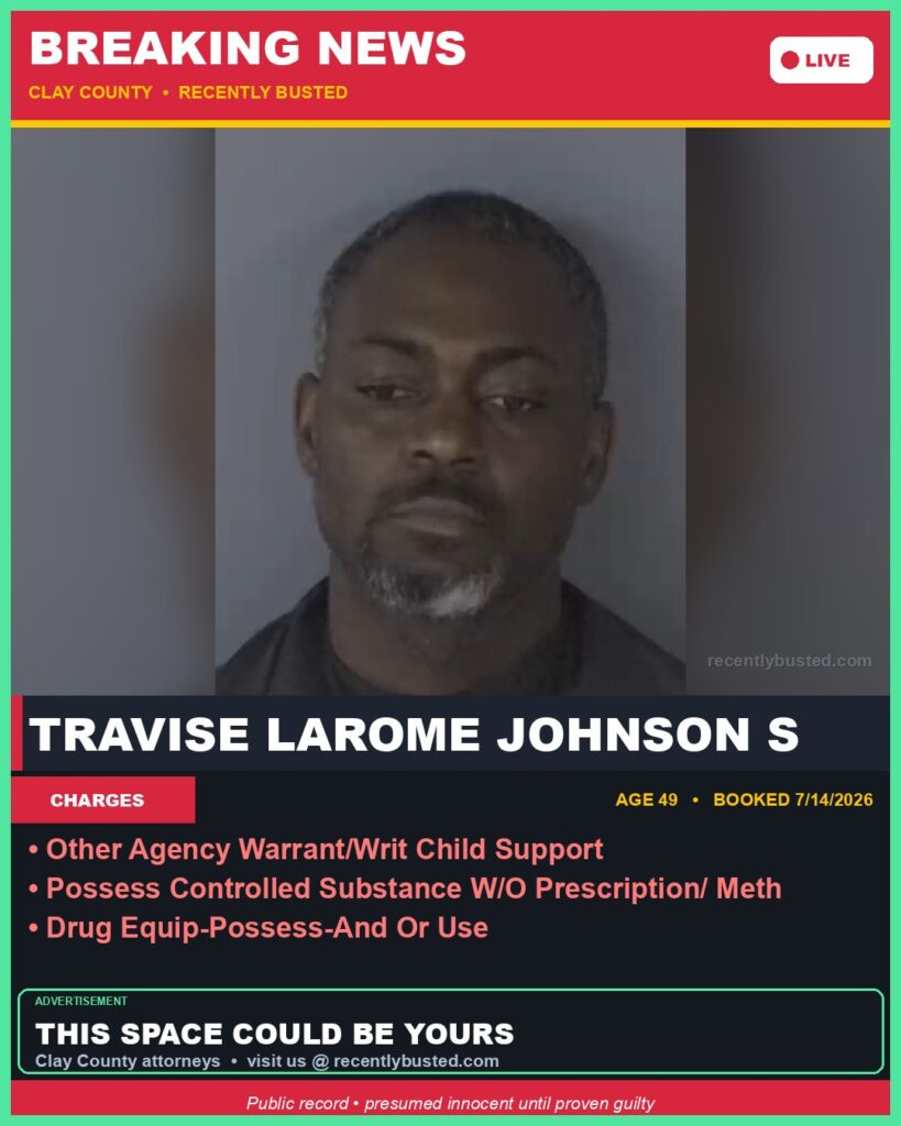 Booking photo of TRAVISE LAROME JOHNSON S
