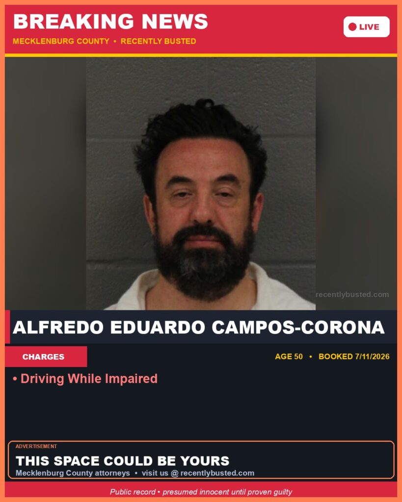 Booking photo of ALFREDO EDUARDO CAMPOS-CORONA