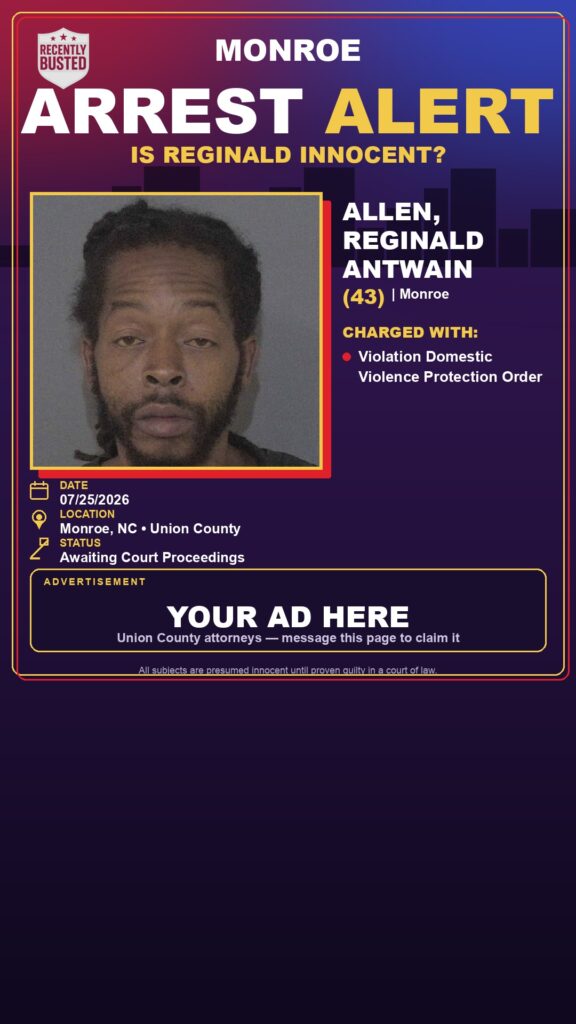 Booking photo of ALLEN, REGINALD ANTWAIN