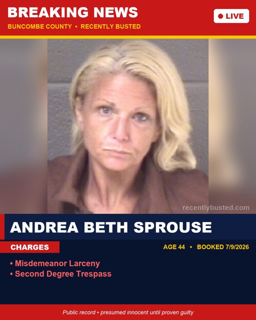 Booking photo of ANDREA BETH SPROUSE