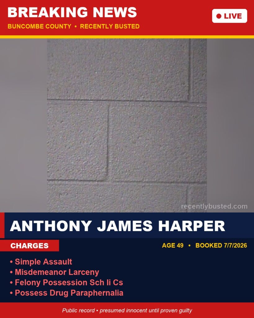 Booking photo of ANTHONY JAMES HARPER