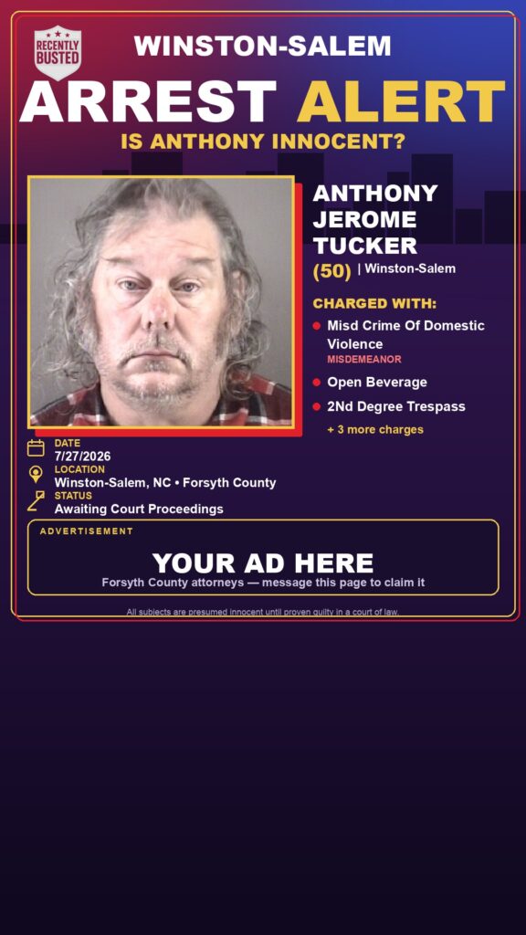 Booking photo of ANTHONY JEROME TUCKER