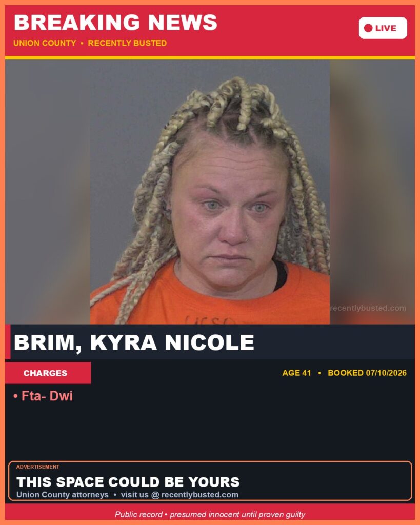 Booking photo of BRIM, KYRA NICOLE