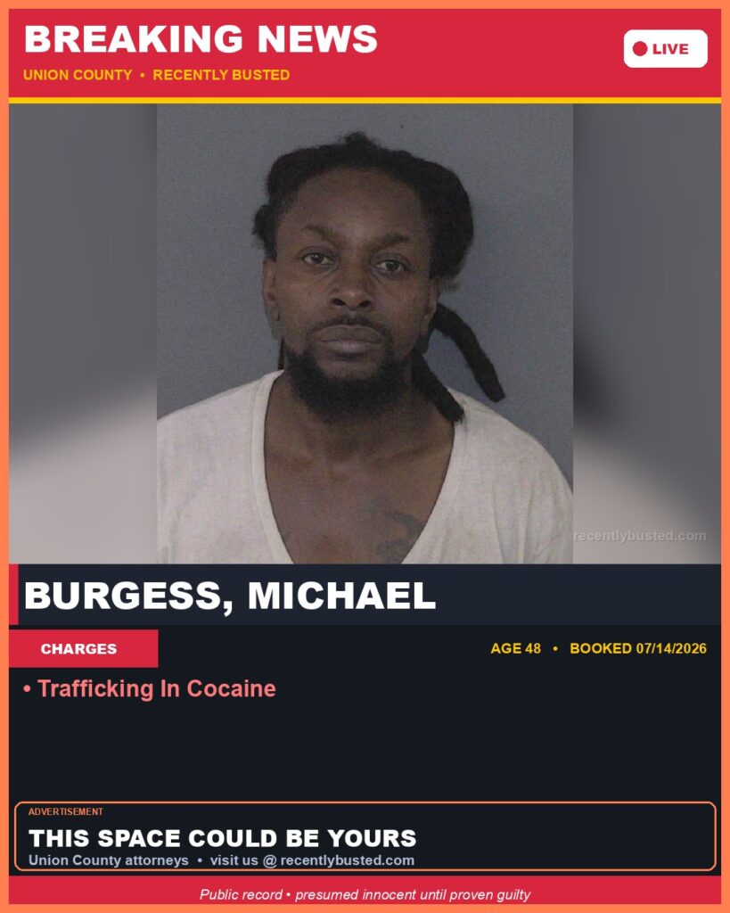 Booking photo of BURGESS, MICHAEL