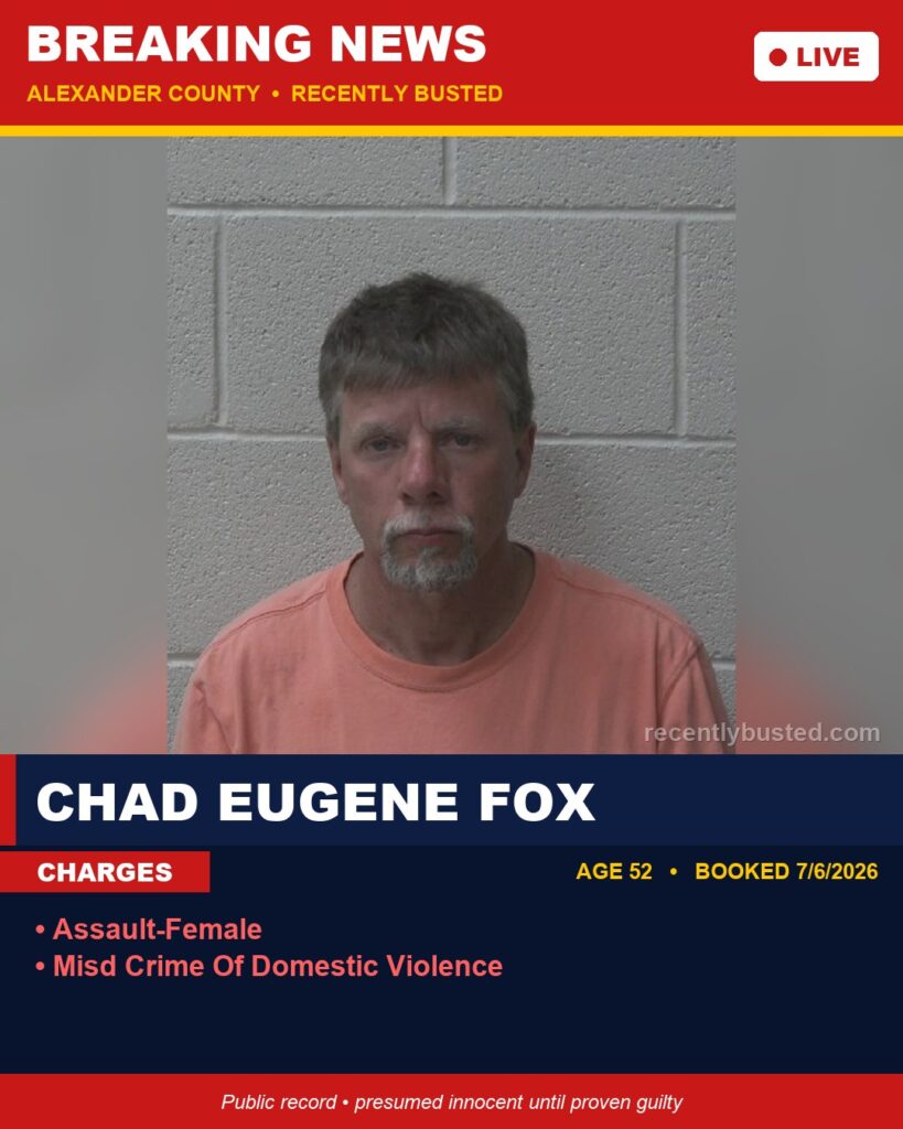 Booking photo of CHAD EUGENE FOX