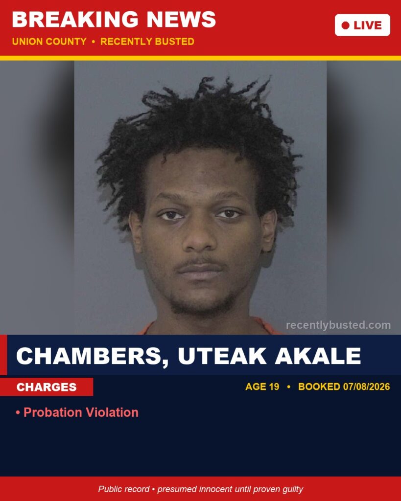 Booking photo of CHAMBERS, UTEAK AKALE