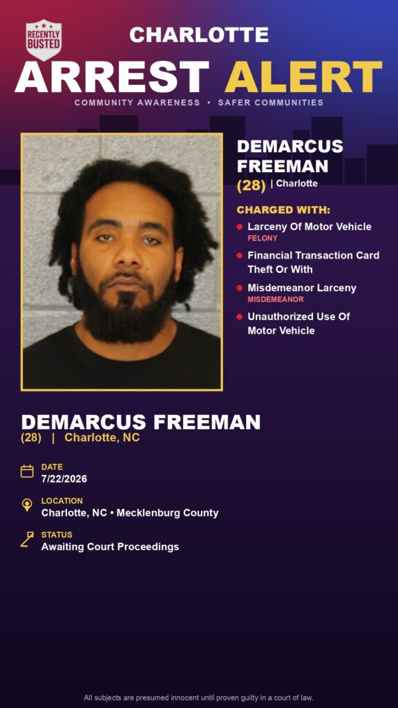Booking photo of DEMARCUS FREEMAN