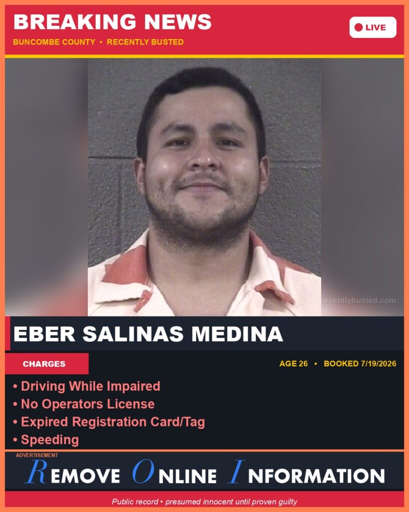 Booking photo of EBER SALINAS MEDINA