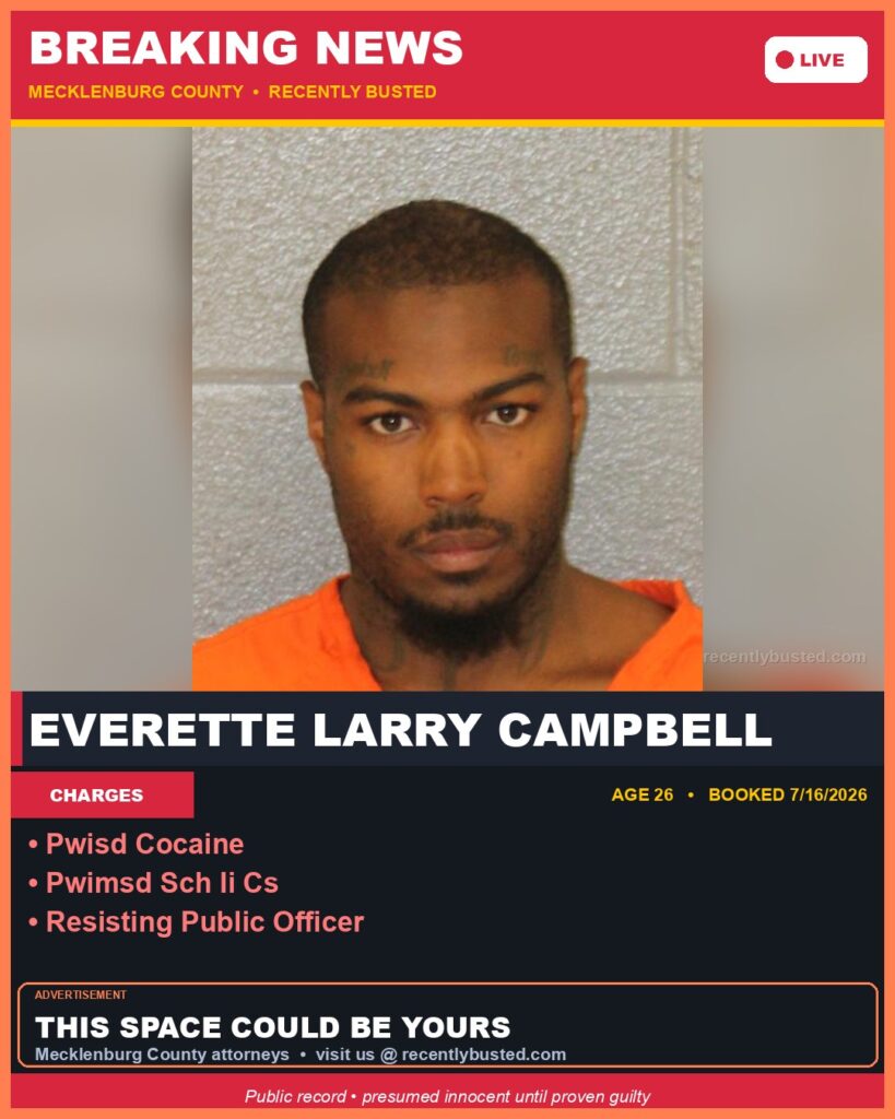Booking photo of EVERETTE LARRY CAMPBELL