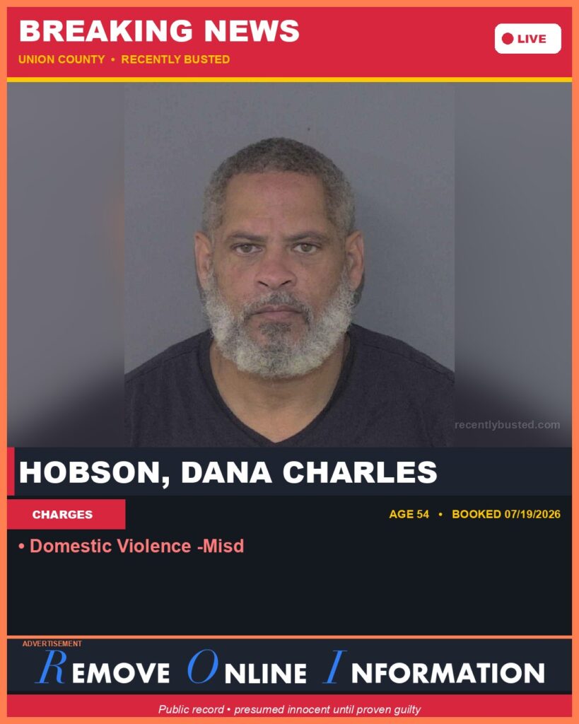 Booking photo of HOBSON, DANA CHARLES