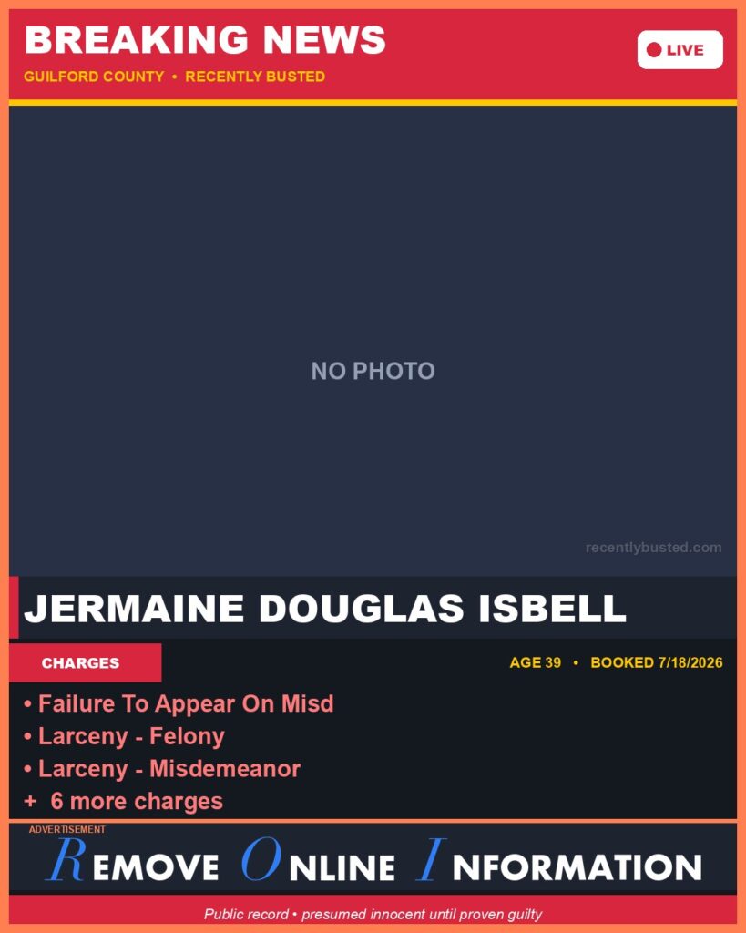 Booking photo of JERMAINE DOUGLAS ISBELL