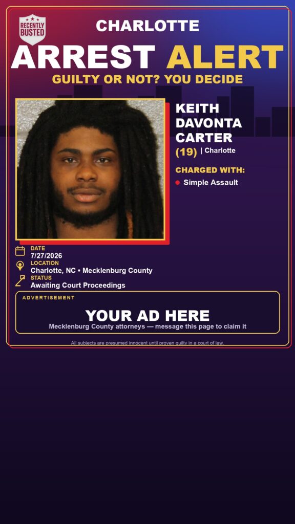 Booking photo of KEITH DAVONTA CARTER