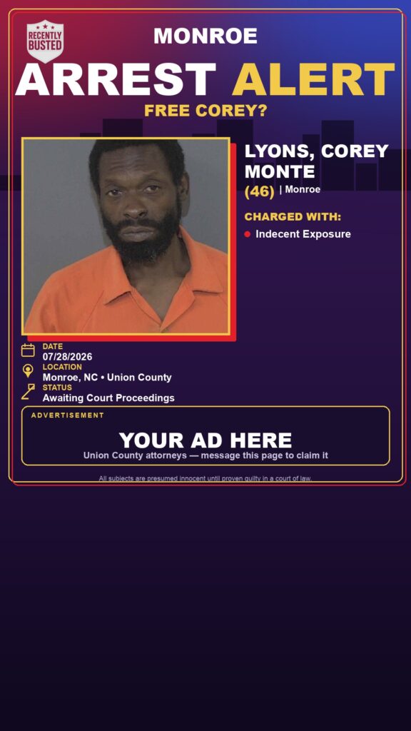 Booking photo of LYONS, COREY MONTE