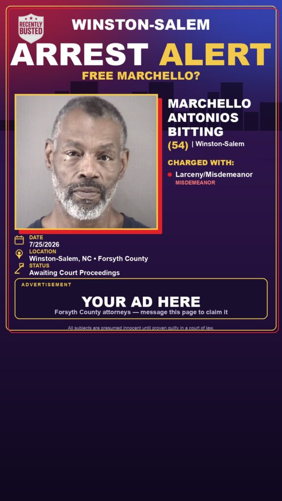 Booking photo of MARCHELLO ANTONIOS BITTING