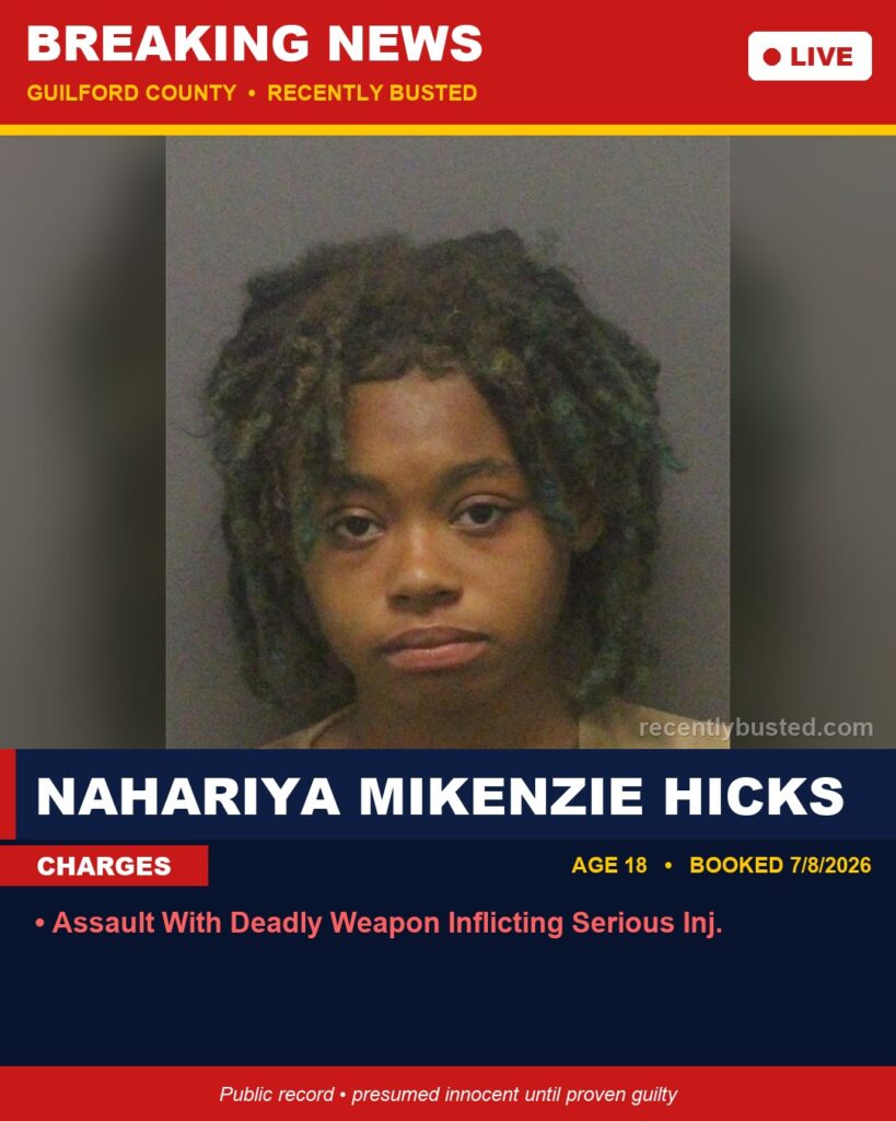 Booking photo of NAHARIYA MIKENZIE HICKS