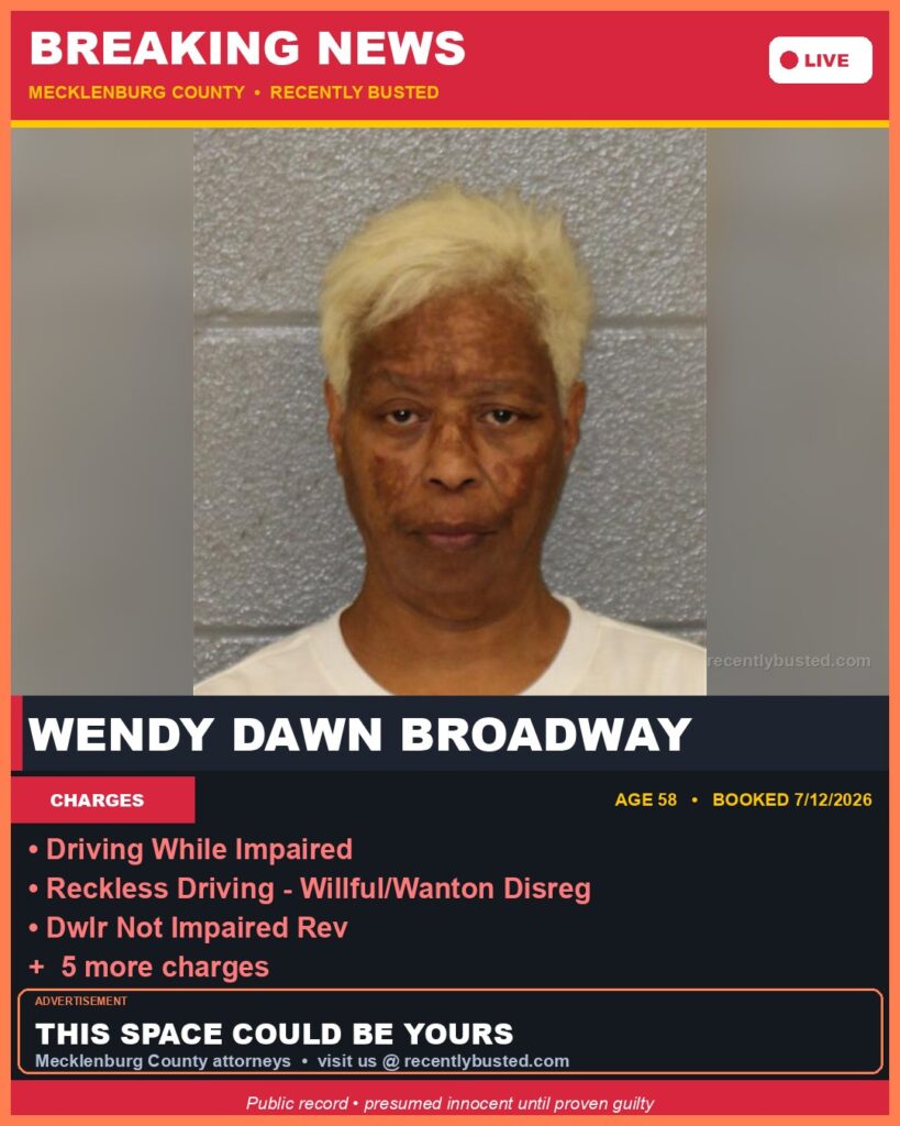 Booking photo of WENDY DAWN BROADWAY