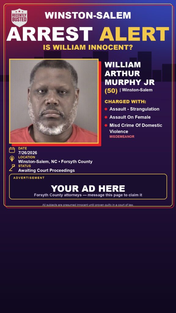 Booking photo of WILLIAM ARTHUR MURPHY JR