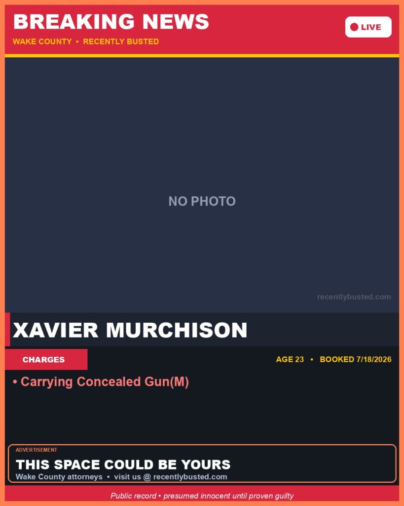 Booking photo of XAVIER MURCHISON