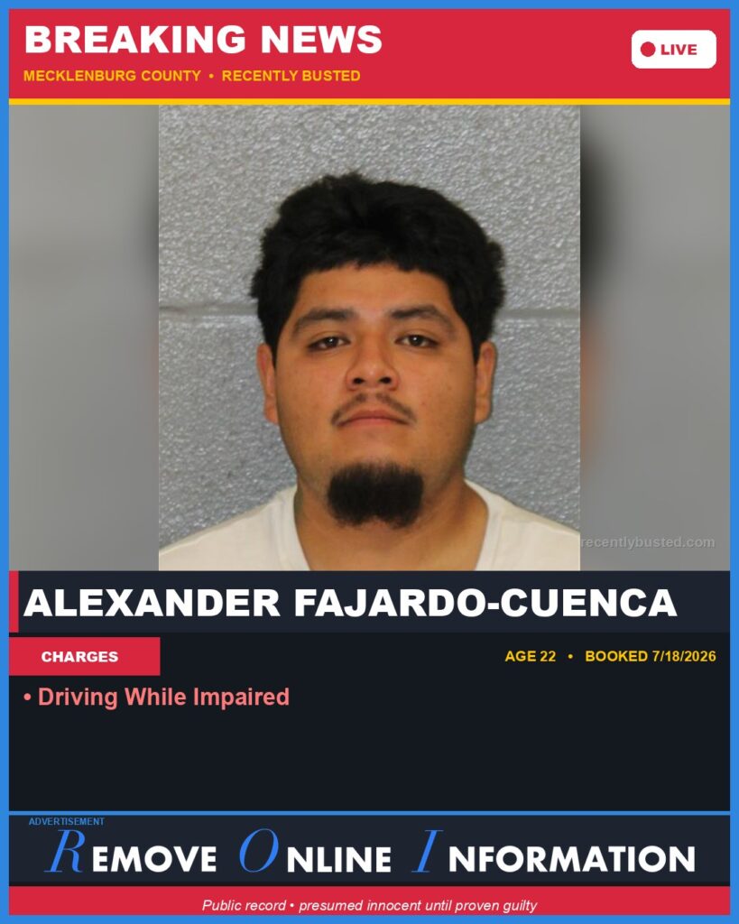Booking photo of ALEXANDER FAJARDO-CUENCA