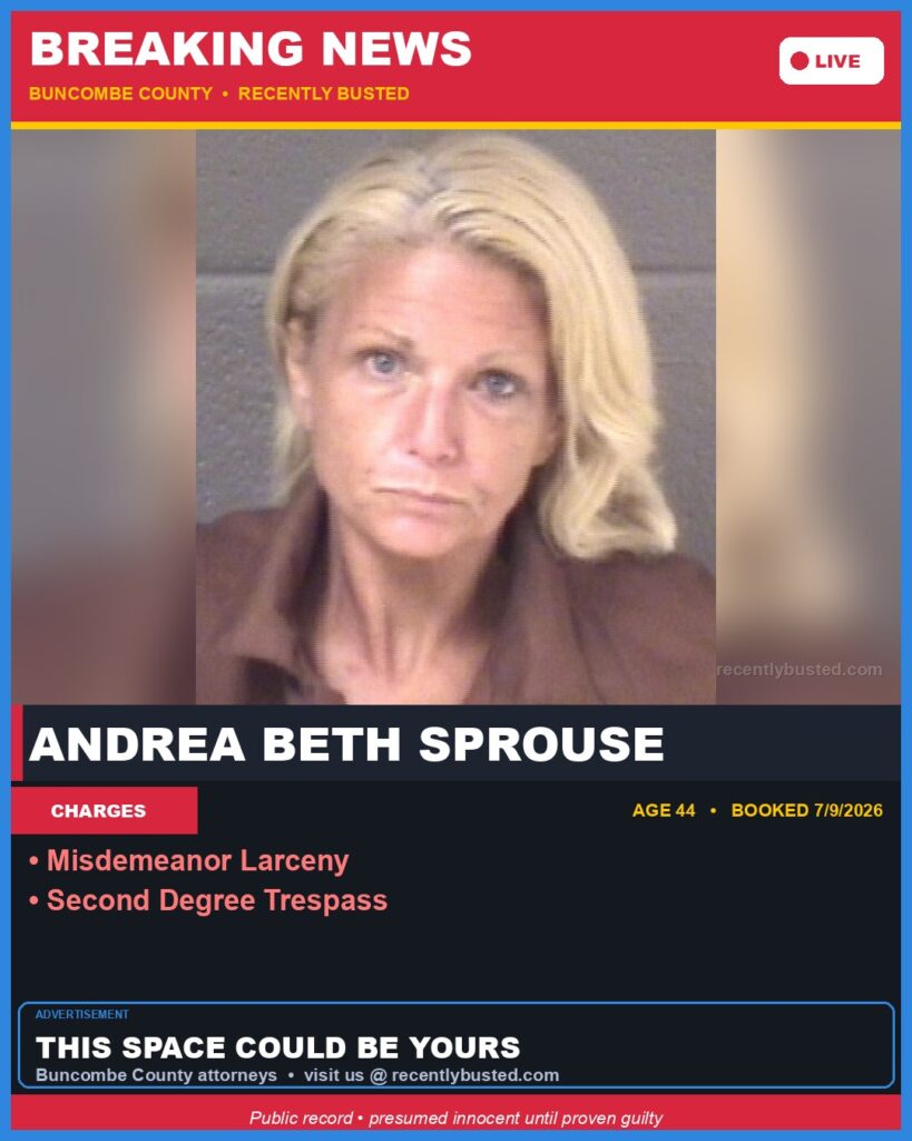 Booking photo of ANDREA BETH SPROUSE