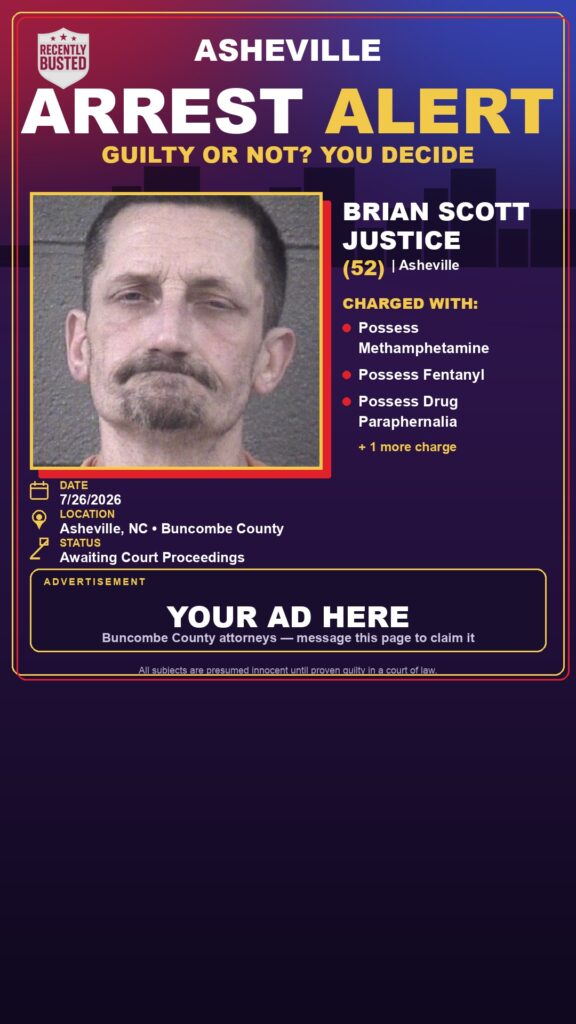 Booking photo of BRIAN SCOTT JUSTICE