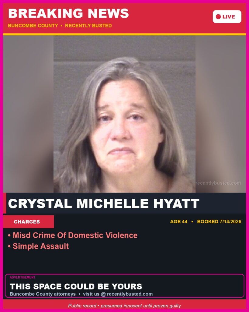 Booking photo of CRYSTAL MICHELLE HYATT