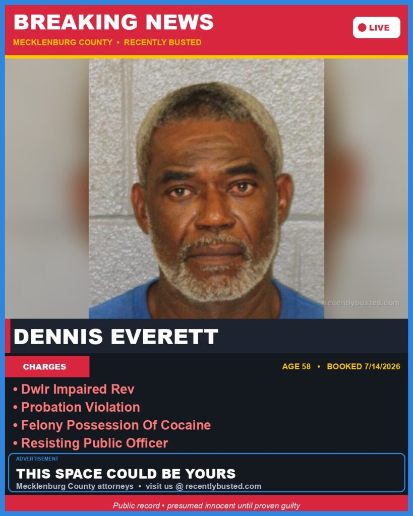 Booking photo of DENNIS EVERETT
