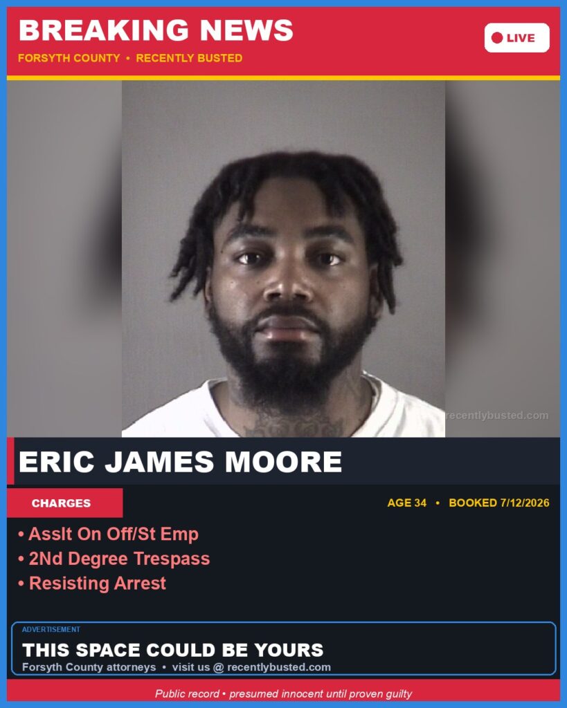 Booking photo of ERIC JAMES MOORE