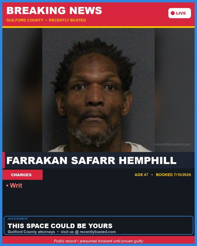 Booking photo of FARRAKAN SAFARR HEMPHILL
