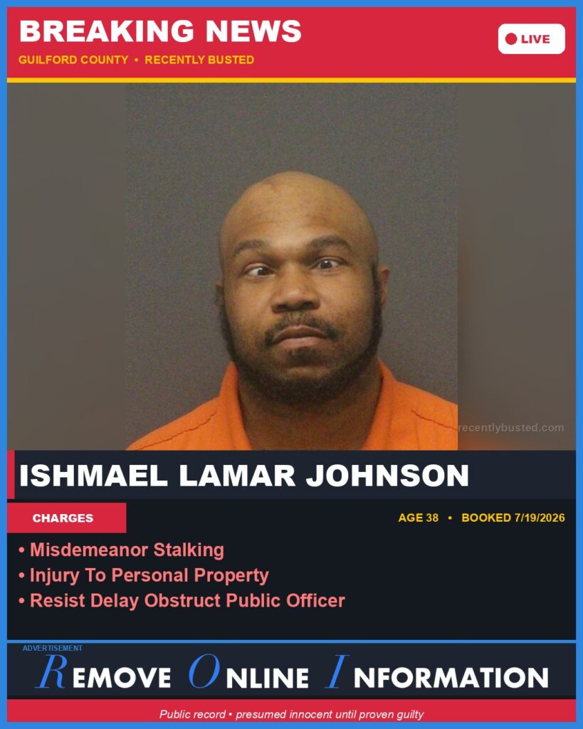 Booking photo of ISHMAEL LAMAR JOHNSON
