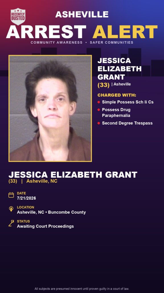 Booking photo of JESSICA ELIZABETH GRANT