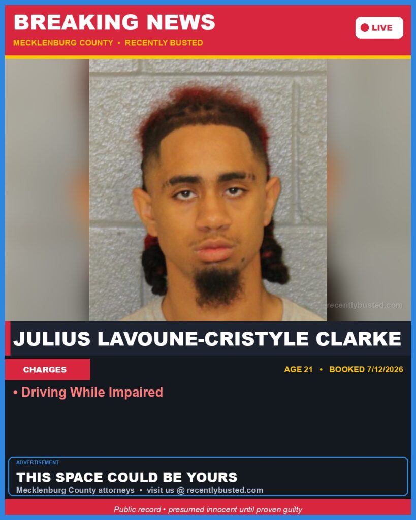 Booking photo of JULIUS LAVOUNE-CRISTYLE CLARKE