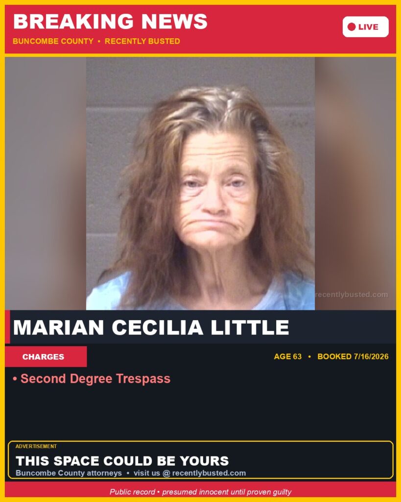 Booking photo of MARIAN CECILIA LITTLE