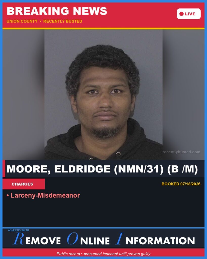 Booking photo of MOORE, ELDRIDGE (NMN/31) (B /M)