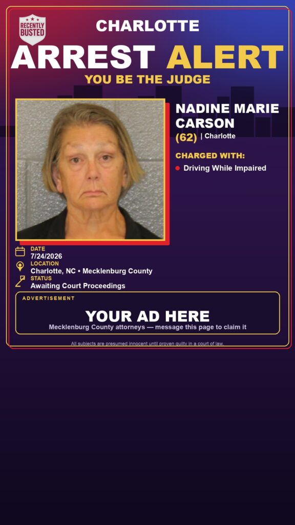 Booking photo of NADINE MARIE CARSON