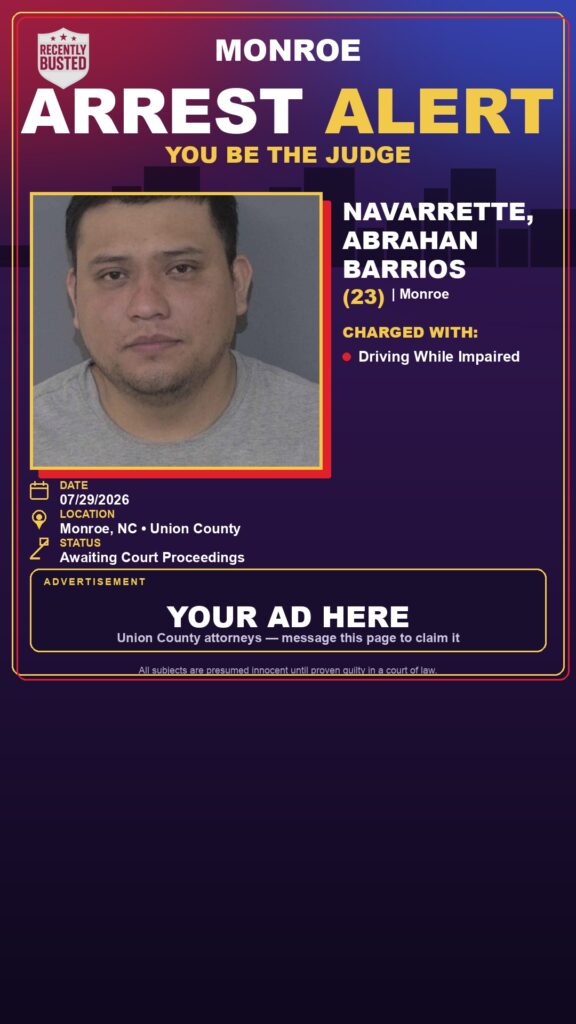 Arrest report - NAVARRETTE, ABRAHAN BARRIOS