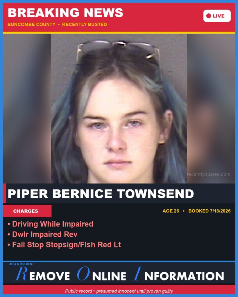 Booking photo of PIPER BERNICE TOWNSEND