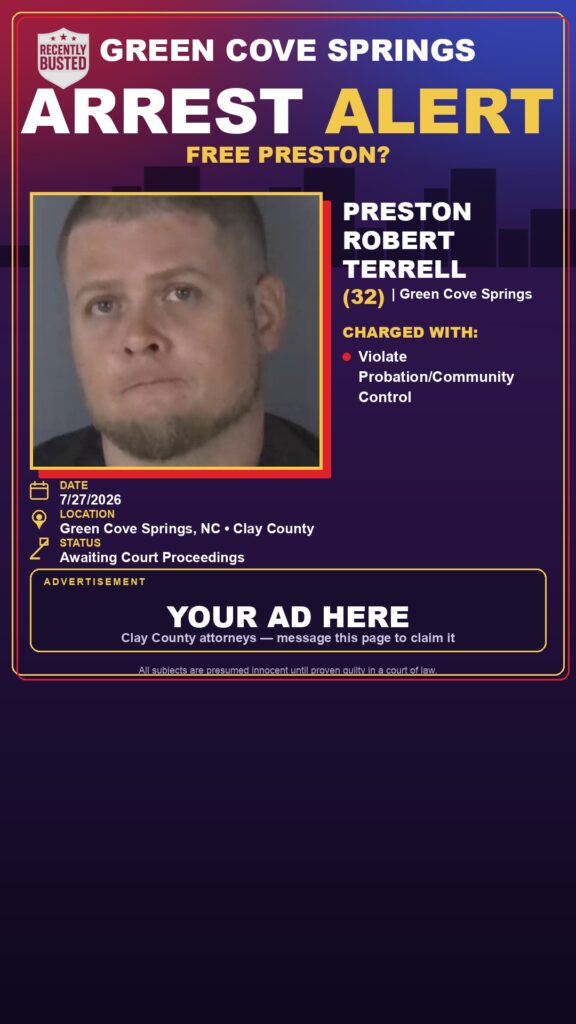 Booking photo of PRESTON ROBERT TERRELL