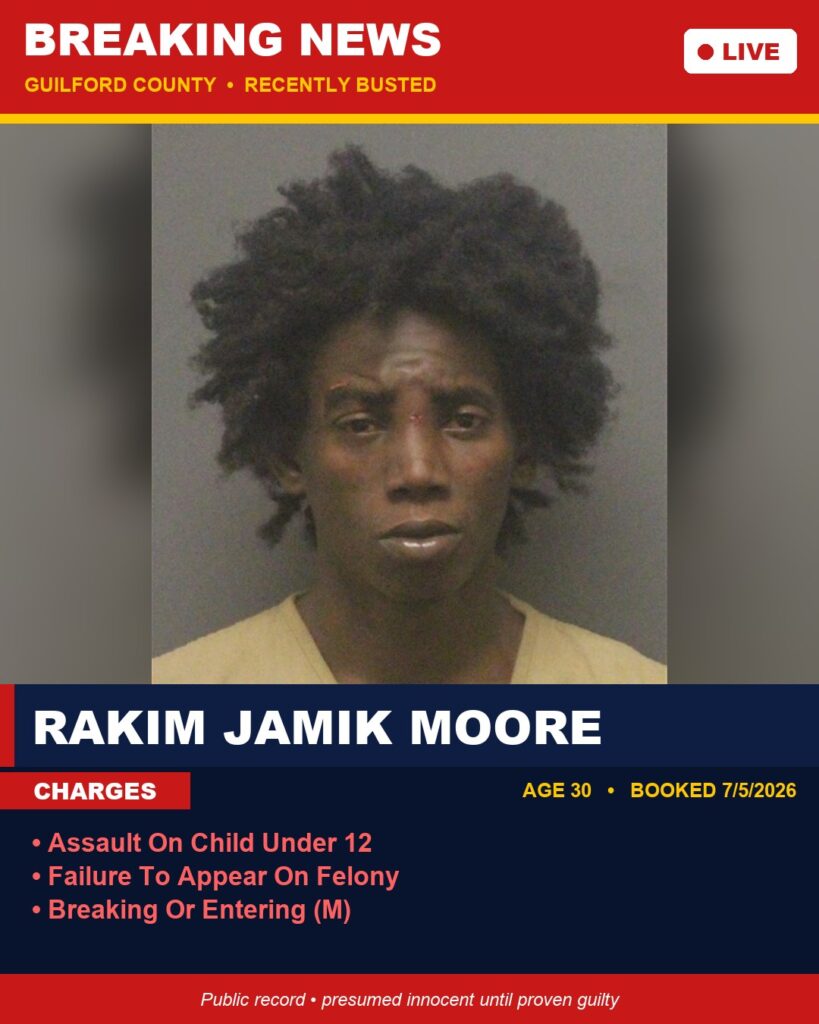 Booking photo of RAKIM JAMIK MOORE
