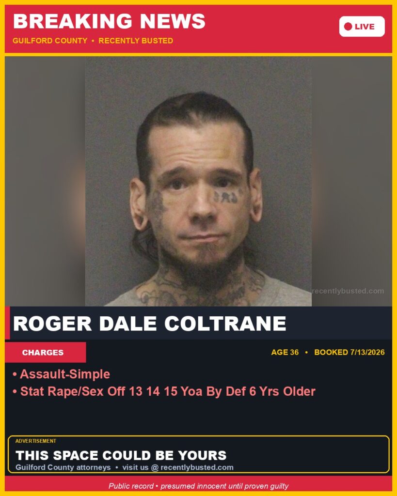 Booking photo of ROGER DALE COLTRANE