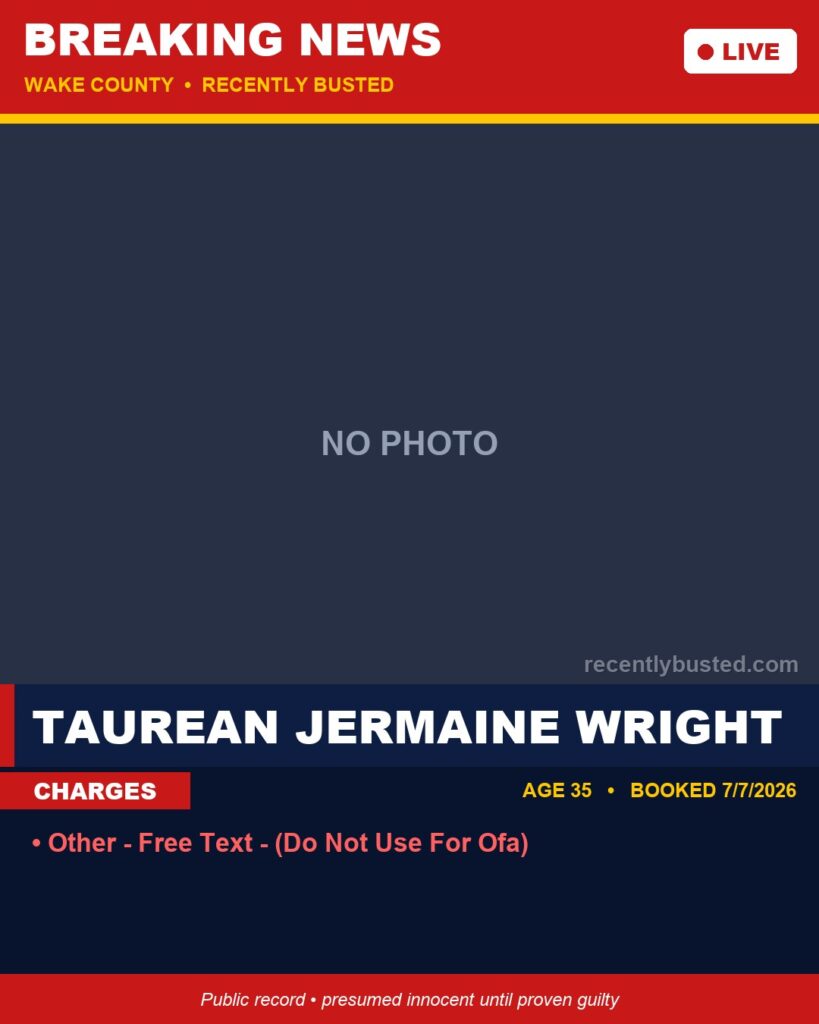 Booking photo of TAUREAN JERMAINE WRIGHT