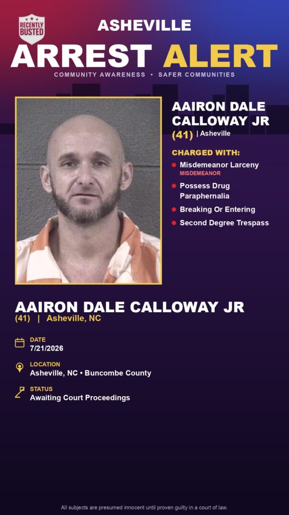 Booking photo of AAIRON DALE CALLOWAY JR