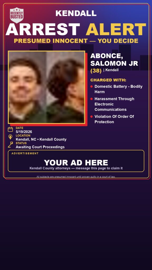 Booking photo of ABONCE, SALOMON JR