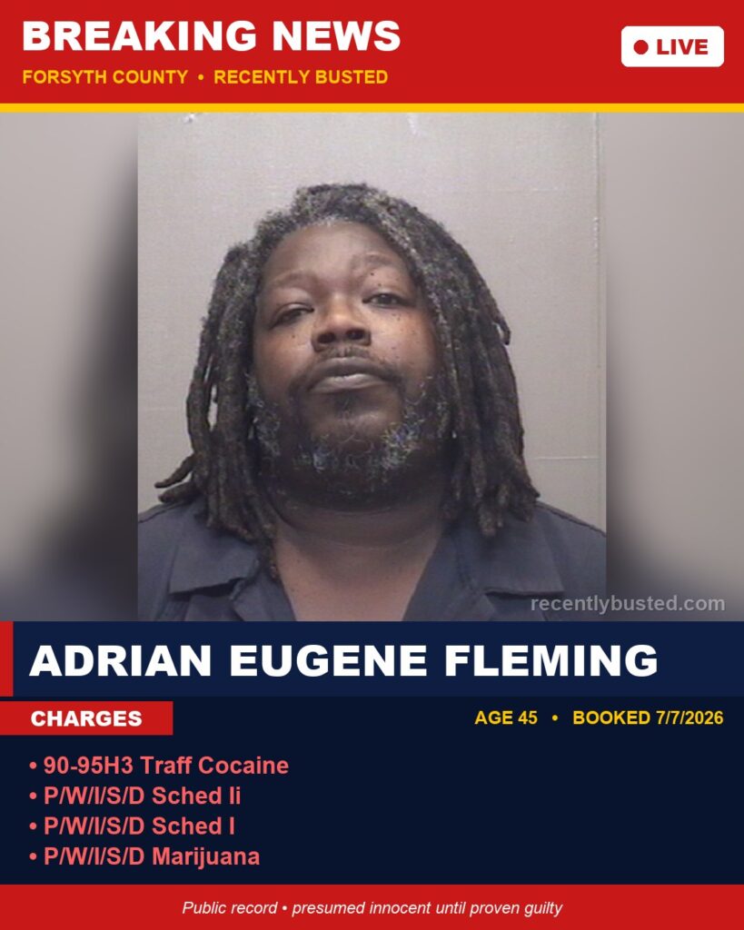 Booking photo of ADRIAN EUGENE FLEMING