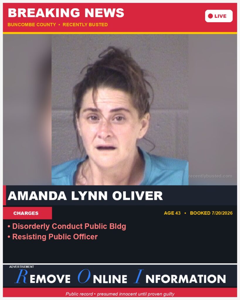 Booking photo of AMANDA LYNN OLIVER